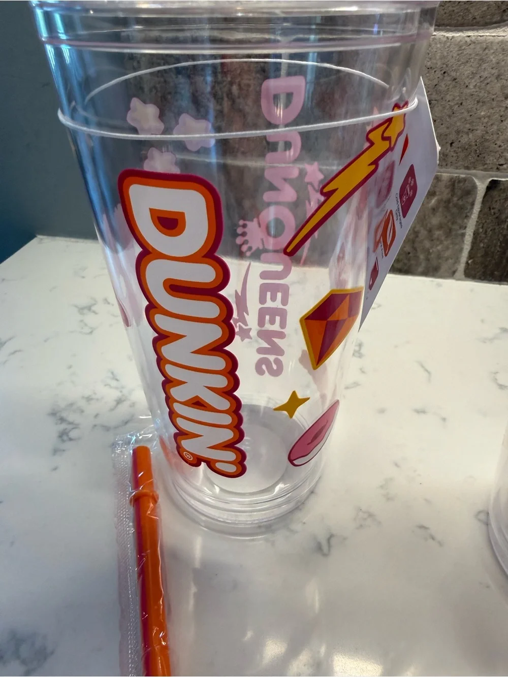 NEW Limited Edition Dunkin “DunKings” and “DunQueens” 24 oz Acrylic Tumbler Cups